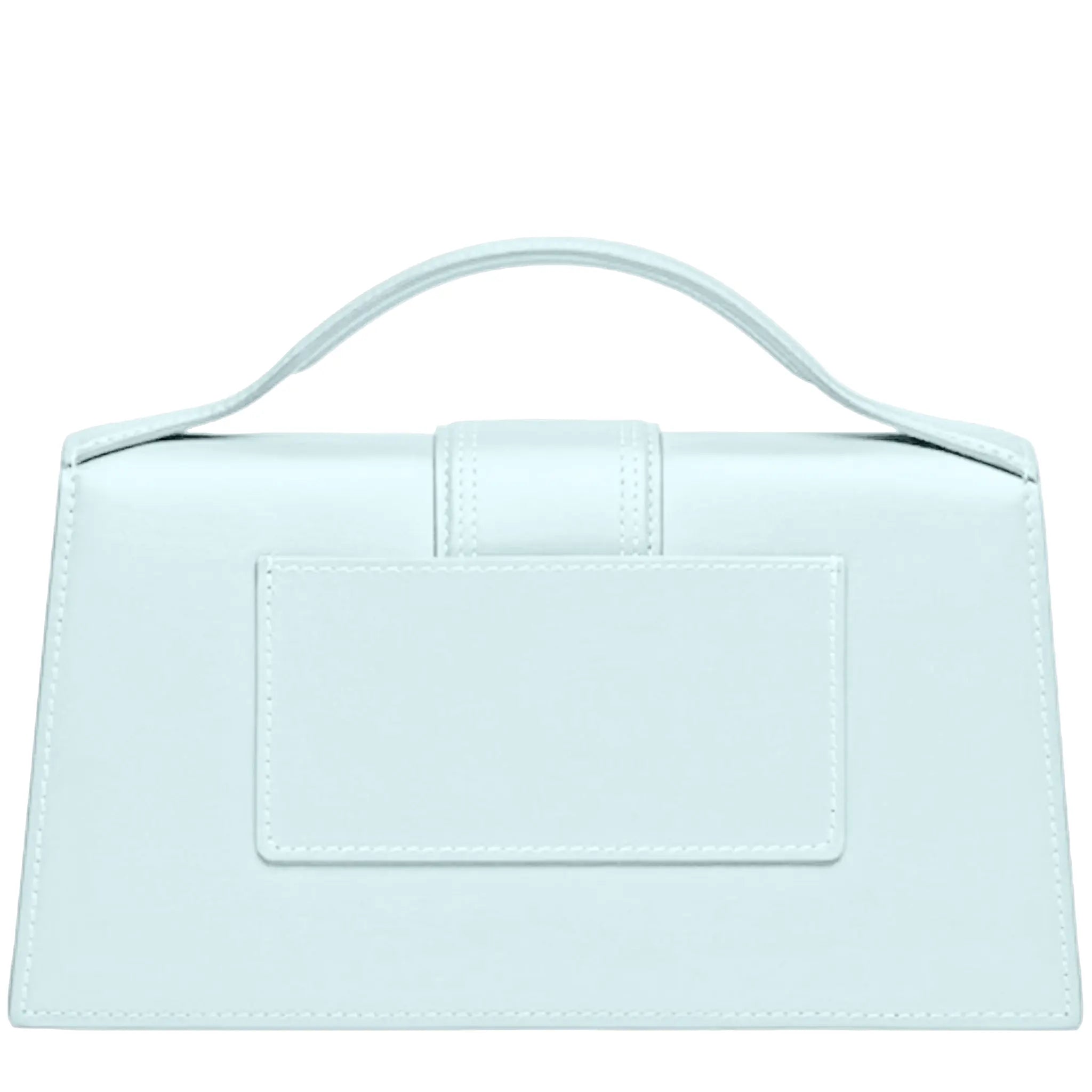 Back View of Jacquemus Large Bambino Baby Blue Crossbody Bag 213BA007-3100-560